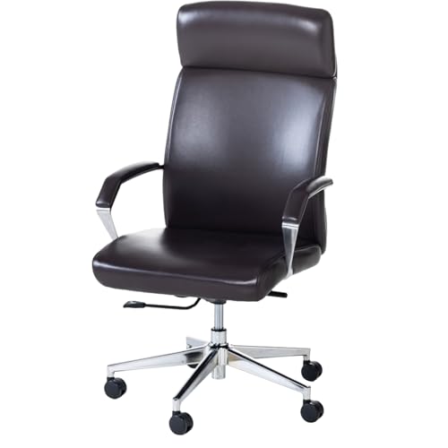 mymai Chefsessel Ergonomischer Bürostuhl Computerstuhl Schreibtischstuhl Drehbarer Arbeitsstuhl mit gepolsterter Armlehne, höhenverstellbar, Bequem für Büro Heim Gaming von mymai