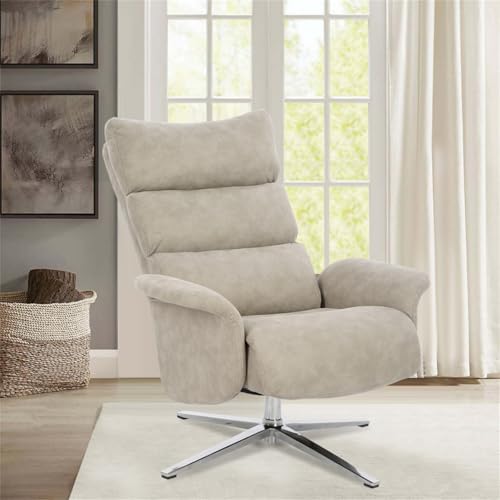 mymai Relaxsessel, Fernsehsessel mit Liegefunktion 140° Beliebige Winkelverstellung, 360° Frei Drehbar Relaxliege, TV Sessel für Wohnzimmer, Schlafzimmer (Beige) von mymai