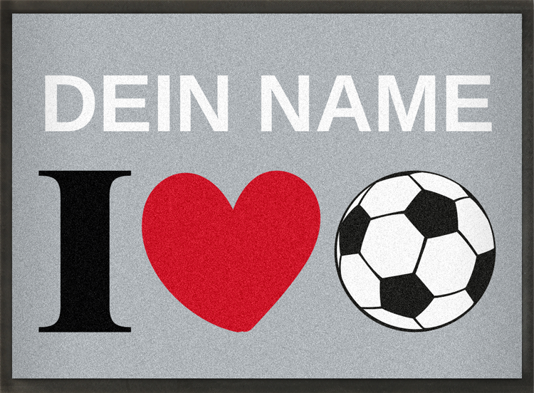 Fußmatte I Love Fußball Aktionsmatte von mymat