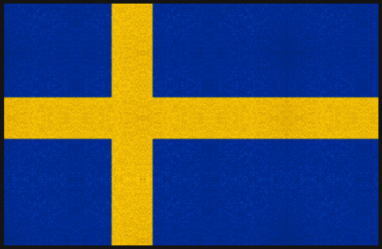 Fußmatte Schweden zum selbst Bedrucken von mymat