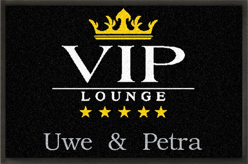 Fußmatte V.I.P Lounge mit Namen von mymat