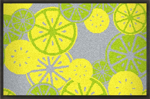 Sommerliche Fußmatte "Zitronen" zum Gestalten von mymat