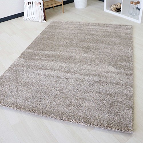 Mynes Home Kurzflor Teppich Beige Creme einfarbig Uni gepunktet, sehr pflegeleicht und strapazierfähig, ideal für Wohnzimmer geeignet, Grösse: (120 x 170 cm) von Mynes