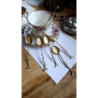 Antiker Löffel Koch & Bergfeld Silberfarben Mit Gold Überzogen. Set Von 6 Löffel. Kostenloser Versand Antiker Löffel Koch & Bergfeld Silberfarben Mit Gold Überzogen. Set Von 6 Löffel. Kostenloser Versand von myoldvintage