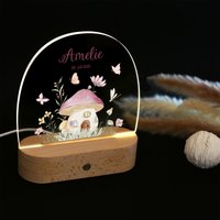 Amelie - Personalisiertes Acryl-Nachtlicht Das Ideale Geschenk Zur Geburt, Taufe Oder Zum Geburtstag Mit Name & Motiv Fürs Kinderzimmer von mypaperyshop