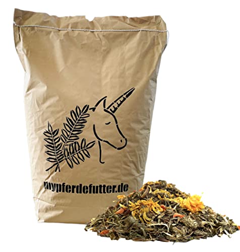 mypferdefutter Senior-Futter mit Hanfsamen und Weißdorn- 13kg - 100% Natur PUR ohne Zusätze und Melasse - besonders schmackhaftes Pferdefutter - speziell für ältere Pferde von mypferdefutter