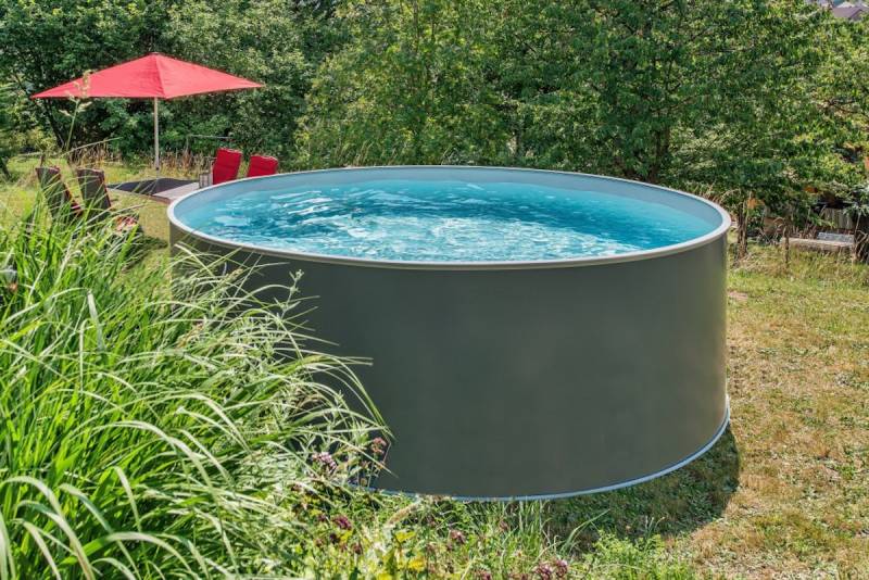 MyPOOL Poolset Premium Rund 1,20m Anthrazit Ø 3,50 x 1,20 m (Gr. 2) von mypool Arcana