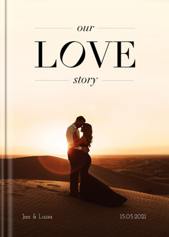 Echtfotobuch "Lovestory" im Format A4 drucken lassen von myposter