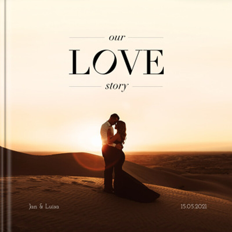 Fotobuch "Lovestory" im Format 20x20 cm drucken lassen von myposter