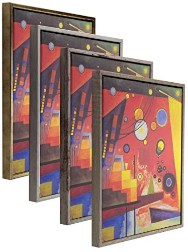 Schattenfugenrahmen 100 x 100 cm Canvas Leerrahmen Eris für Leinwandbild MDF 100 x 100 cm Sonoma Eiche von myposterframe