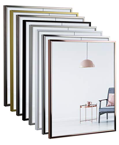 myposterframe – Aluminium Bilderrahmen 36 x 48 cm Amalthea – Bilderrahmen Metall mit Kunstglas klar 1mm – Alu Rahmen für Bilder, Poster & Puzzle – Hoch- & Querformat möglich (Silber Hochglanz) von myposterframe