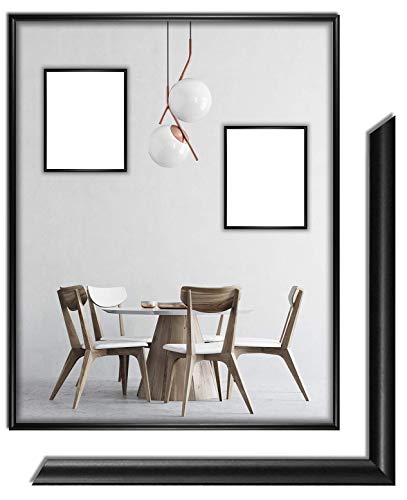 myposterframe Atlas Bilderrahmen 26 x 78 cm Kunststoff 78 x 26 cm Schwarz matt mit Kunstglas klar 1 mm von myposterframe