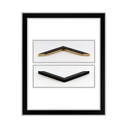 myposterframe Bilderrahmen 100 x 100 cm Juliet Schwarz mit klarem Kunstglas (2mm) von myposterframe