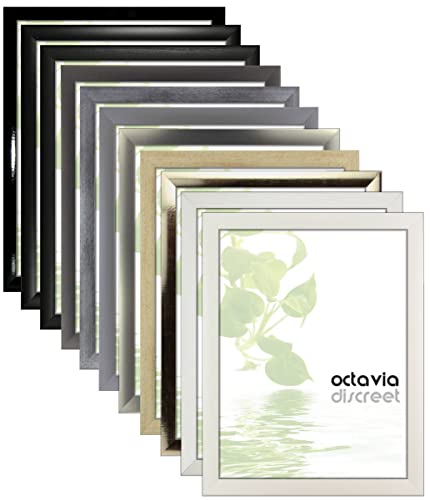 myposterframe Bilderrahmen 22 x 32 cm Octavia Grau gewischt mit Kunstglas klar von myposterframe