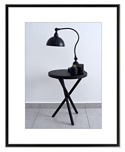 myposterframe Bilderrahmen Ariel 67 x 97 cm Aluminium 97 x 67 cm Schwarz Matt mit Kunstglas klar 1 mm von myposterframe