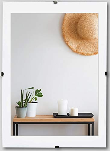 myposterframe Bildhalter 60 x 83 cm Rahmenloser Bildträger Pluto 83 x 60 cm Hier: Kunstglas klar 1mm von myposterframe