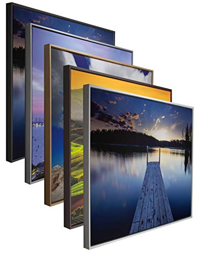 myposterframe Canvas Schattenfugenrahmen 100 x 100 cm Leerrahmen Eris für Leinwandbild MDF 100 x 100 cm Buche von myposterframe