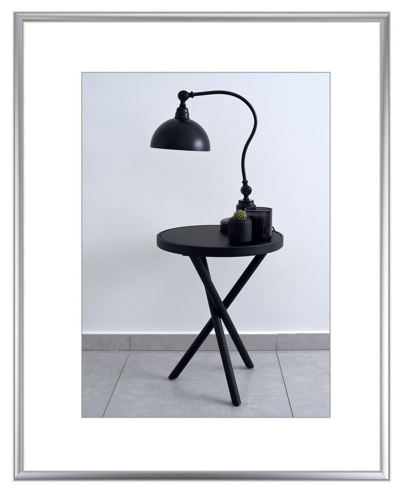 myposterframe Einzelrahmen Bilderrahmen Ariel aus Aluminium, (1 Stück), 35x45 cm, Silber matt, Aluminium von myposterframe