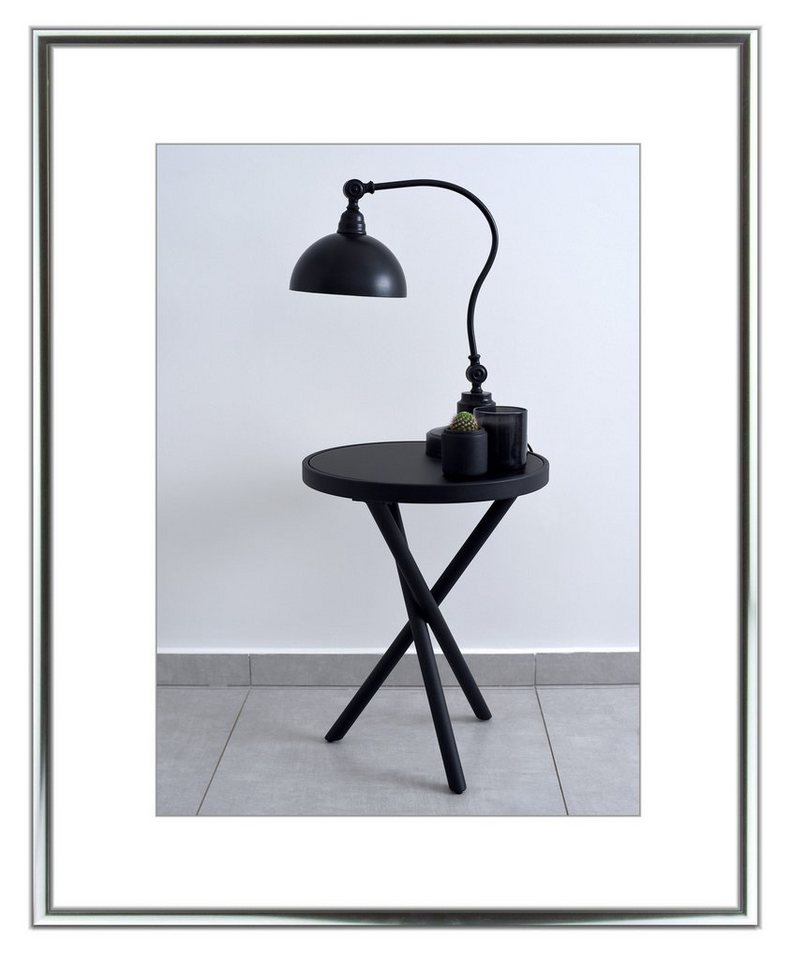 myposterframe Einzelrahmen Bilderrahmen Ariel aus Aluminium, (1 Stück), 46x61 cm, Silber Glanz, Aluminium von myposterframe