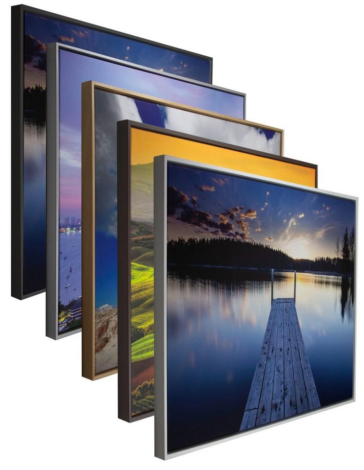 myposterframe Einzelrahmen Canvas Schattenfuge Leerrahmen für Leinwandbild Eris, (1 Stück), 30x60 cm, Buche von myposterframe