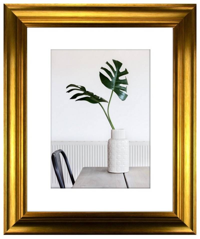 myposterframe Einzelrahmen Dysnomia Barock Edel Bilderrahmen, (1 Stück), 30x35 cm, Gold Vintage, Echtholz von myposterframe