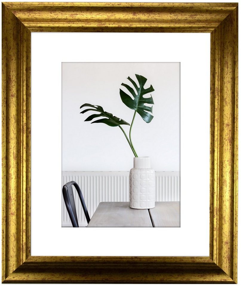 myposterframe Einzelrahmen Dysnomia Barock Edel Bilderrahmen, (1 Stück), 36x48 cm, Gold Antik, Echtholz von myposterframe