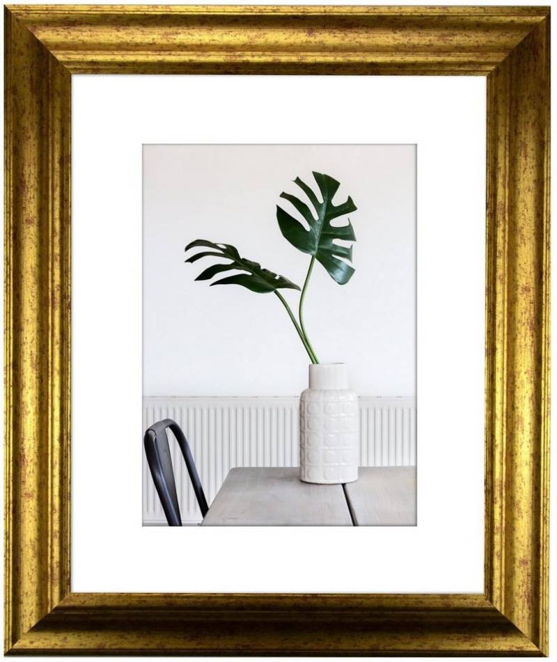 myposterframe Einzelrahmen Dysnomia Barock Edel Bilderrahmen, (1 Stück), 47x66 cm, Gold Antik, Echtholz von myposterframe