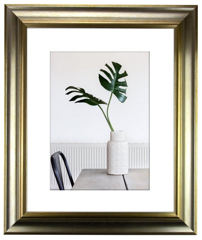 myposterframe Einzelrahmen Dysnomia Barock Farbig Bilderrahmen, (1 Stück), 45x60 cm, Champagner Gold, Echtholz von myposterframe