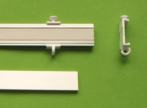 Profi Paneelwagen Aluminium - in verschiedenen Längen - silber oder weiß für Schiebegardine - fast überall passend (80 cm, Silber) von myraumdesign
