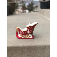 Chalkware-Schlitten-Blumentopf von myreimaginedhome