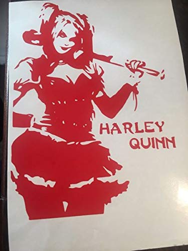 HarleyQuinn Comic Superheld Girl Baseball Basballschläger Joker ca. 20cm Aufkleber,Sticker,Decal,Autoaufkleber,UV&Waschanlagenfest,Profi-Qualität von myrockshirt