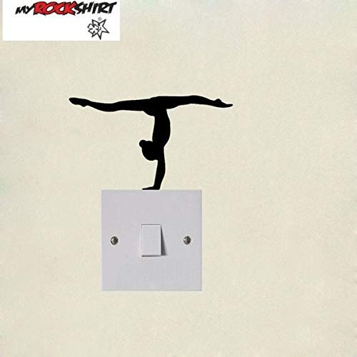 Steckdosenaufkleber/Lichtschalter Ballett Handstand ca.10cm Aufkleber,Sticker,Decal,Autoaufkleber,UV&Waschanlagenfest,Profi-Qualität,Wandtattoo von myrockshirt