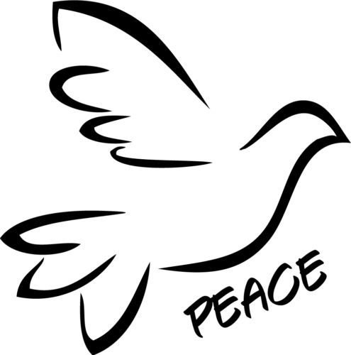 Taube Peace 10cm hochwertige UV-beständige Aufkleber,Sticker, für Auto,Wand,Laptop,Fliesen,Bad,Badezimmer,WC, und alle glatten Flächen aus Hochleistungsfolie ohne Hintergrund, von myrockshirt