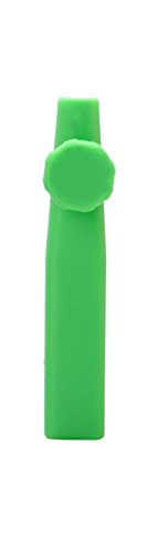 Tabakpfeife Pfeife One Hitter aus Premium Silikon Hitze beständig mit integriertem Hochwertigem Metallsieb (Grün) von mysale24.de