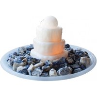 Zimmerbrunnen Kaskadenbrunnen Weißer Marmor Mit Calcitkugel von mysale24