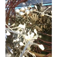 Lichterkette Girlande Silber Glitzer Flash Adventskranz Lichterkette Girlande Silber Glitzer Flash Adventskranz von myshabbycountrychic