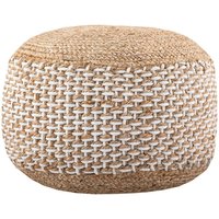 Sitzpouf Jute Sitzhocker Rund 50x50 cm Deko Hocker Natur Bodenkissen Fußhocker Boho Hippie Gartenhaus Wohnzimmer Hochzeit Gartenfest von myshabbycountrychic