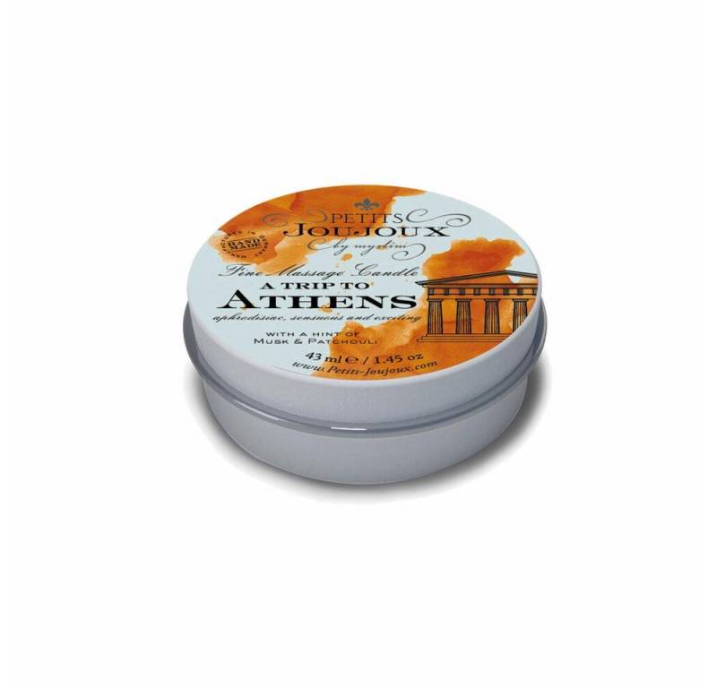 mystim Duftkerze Petits Joujoux a Trip to Athens 43 ml, in kleinem Metalldöschen von mystim