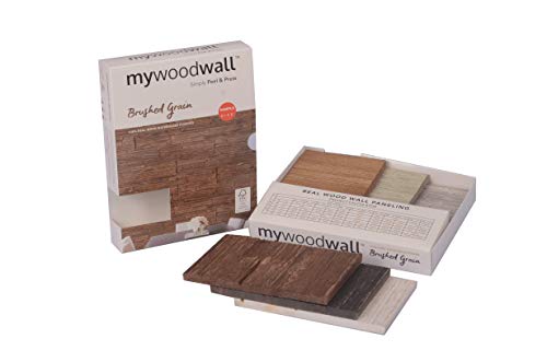 mywoodwall Wandpaneele Holz Moderne 3D Wandverkleidung - MUSTERBOX - Kollektion Brushed Grain von mywoodwall