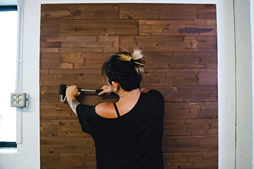 mywoodwall 3D Wandverkleidung Holz in Braun - Selbstklebend - Vintage - Umweltfreundliche Java Wandpaneele für moderne Wohnräume (13 Paneele, 0,98 m²) von mywoodwall