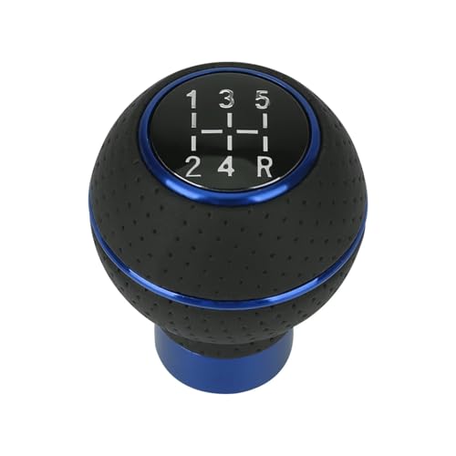 mzbcusdio Schaltknauf Kompatibel Mit M8 M10 M11 M12 5-Gang-Schaltgetriebe Auto-Schaltknauf Level Lever Aluminium Universal-Getriebe Automatik(Blue) von mzbcusdio