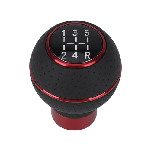 mzbcusdio Schaltknauf Kompatibel Mit M8 M10 M11 M12 5-Gang-Schaltgetriebe Auto-Schaltknauf Level Lever Aluminium Universal-Getriebe Automatik(Red) von mzbcusdio