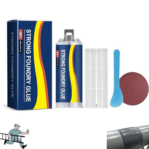 Strong Foundry Glue,2025 New Enhanced Casting Glue,High Temperature Resistant, Long Lasting, for Metals Defects and Repairs,DIY Crafts, Quick Fix,Easy To Use-2pcs von mzvoo