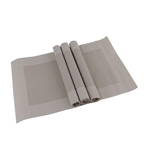 Tischsets 4Stück 30x45cm Kunststoff Platzsets Platzmatte Tischmatte Tisch Set , Farbe:beige Tischsets 4Stück 30x45cm Kunststoff Platzsets Platzmatte Tischmatte Tisch Set , Farbe:beige von n-f GmbH