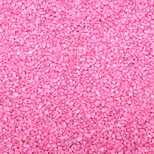 Floral-Direkt 1kg Dekogranulat Granulat Streudeko Farbgranulat Dekosteine Farbkies ca. 0,7L 2-3mm, Farbe:pink von Floral-Direkt