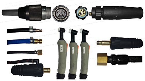 SR-26F WIG Schlauchpaket mit Flexiblem Brennerhals, 5 Poligem Tuchel Stecker, 4 Meter,13mm Dorn & 1/4" Gasanschluss passend zu den meisten Herstellern wie Trafimet, Lorch, Ewm u.v.m SR-26F WIG Schlauchpaket mit Flexiblem Brennerhals, 5 Poligem Tuchel Stecker, 4 Meter,13mm Dorn & 1/4" Gasanschluss passend zu den meisten Herstellern wie Trafimet, Lorch, Ewm u.v.m von Baric
