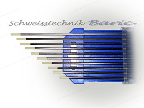 Wolframelektroden WC20 GRAU 1,6 x 175mm Strahlungsfrei Poliert 10 Stück in der BOX Wolframelektroden WC20 GRAU 1,6 x 175mm Strahlungsfrei Poliert 10 Stück in der BOX von Baric