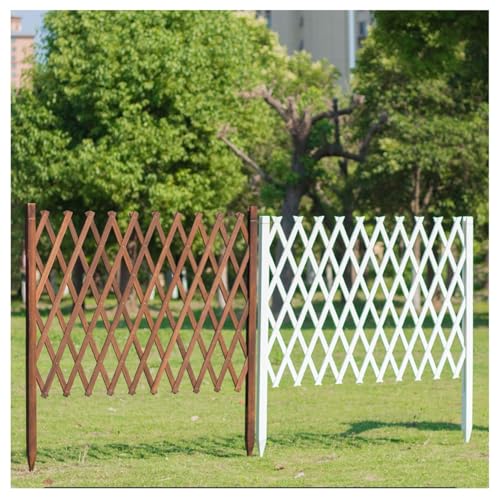 nYFzsNJjwzaun Garten 1 Stück Einziehbarer Zaun | Mobiler Zaun | Gärtner und Haustierbesitzer | Faltbares Design - Braun (Color:1) von nYFzsNJjw
