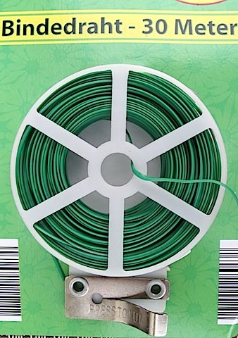 Blumendraht Bindedraht 30m Abtrenner grün na-und von binoa