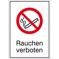 "Rauchen verboten", HxB 371 x 262 mm, Alu "Rauchen verboten", HxB 371 x 262 mm, Alu von Jungheinrich PROFISHOP